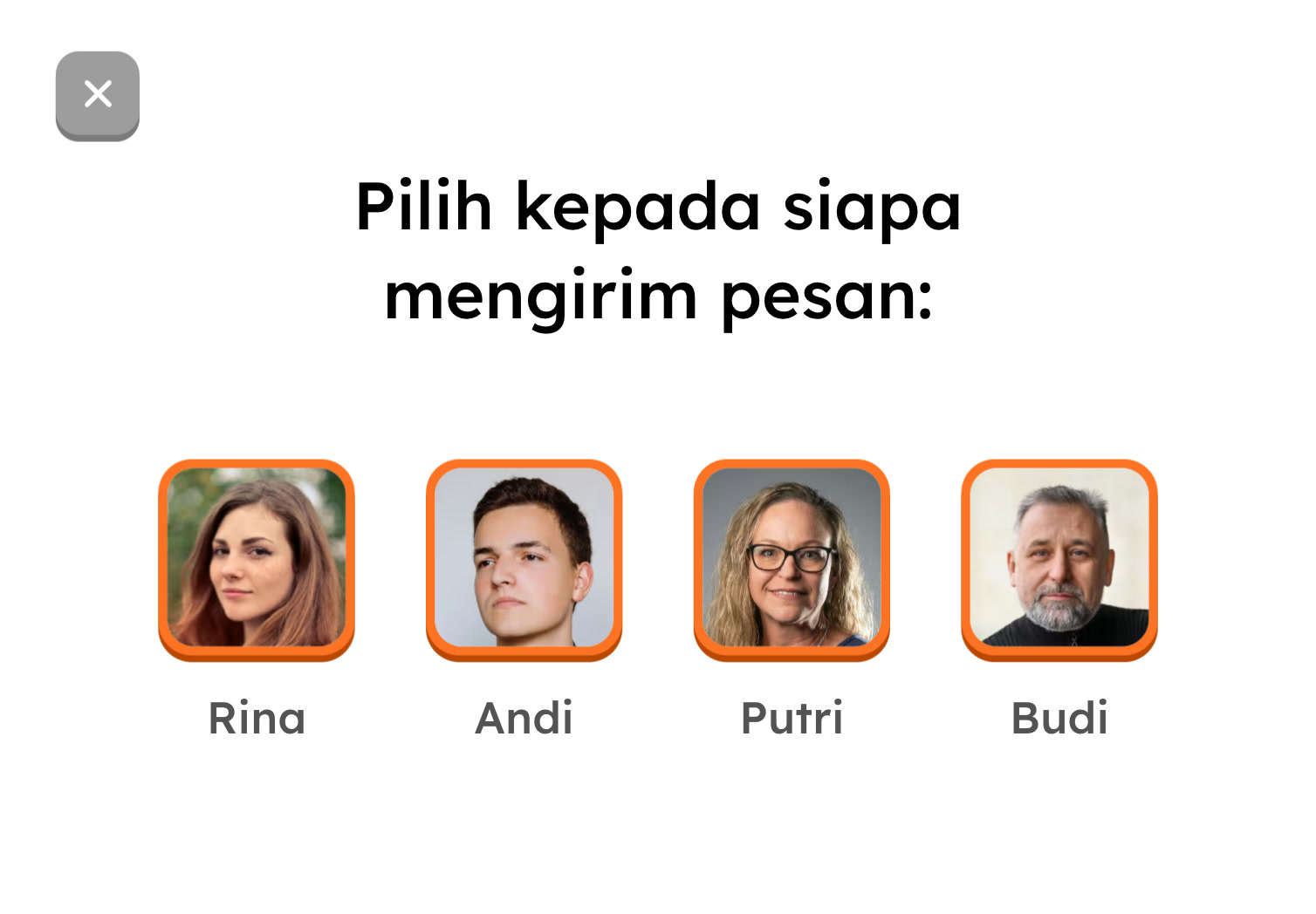 Pemilihan kontak