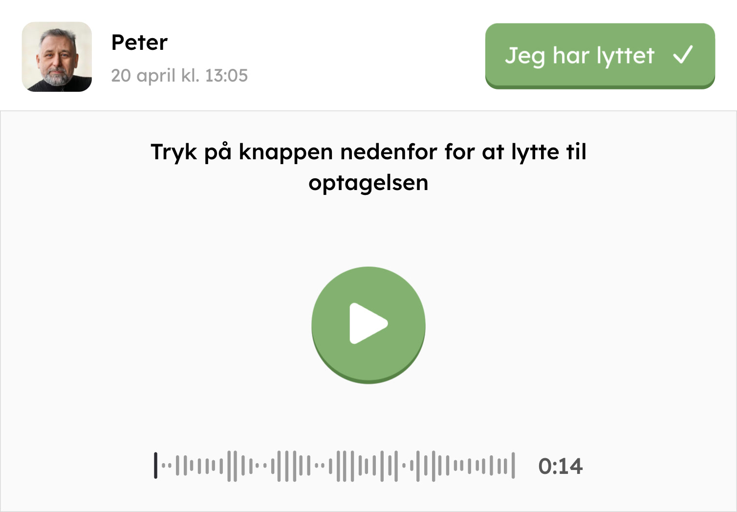 Indgående talebesked