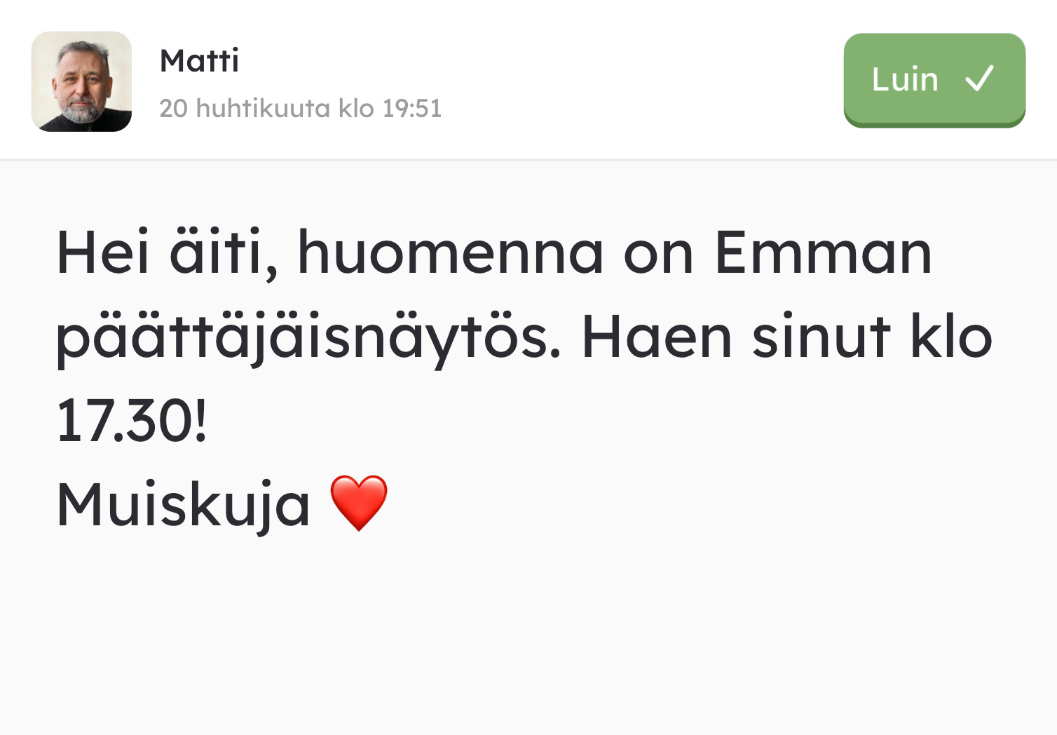 Saapuva tekstiviesti