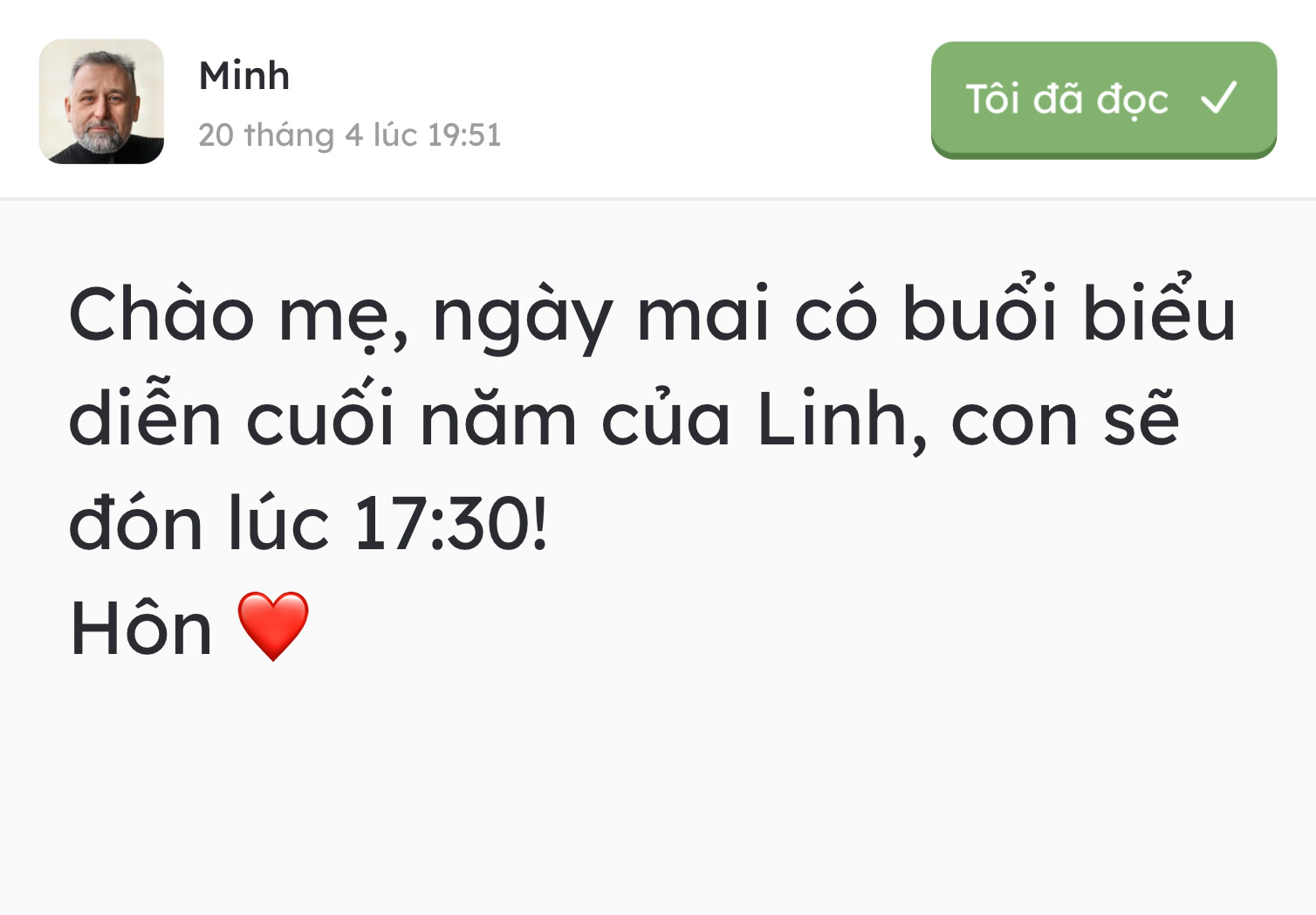 Tin nhắn văn bản đến