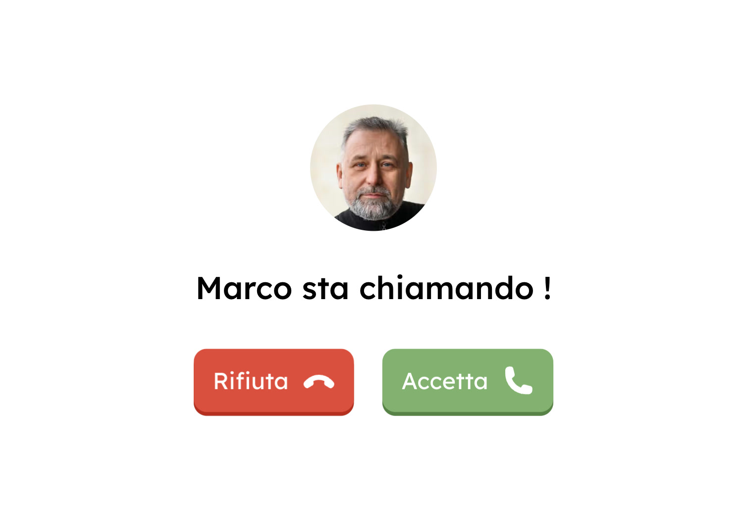 Ricevere una chiamata