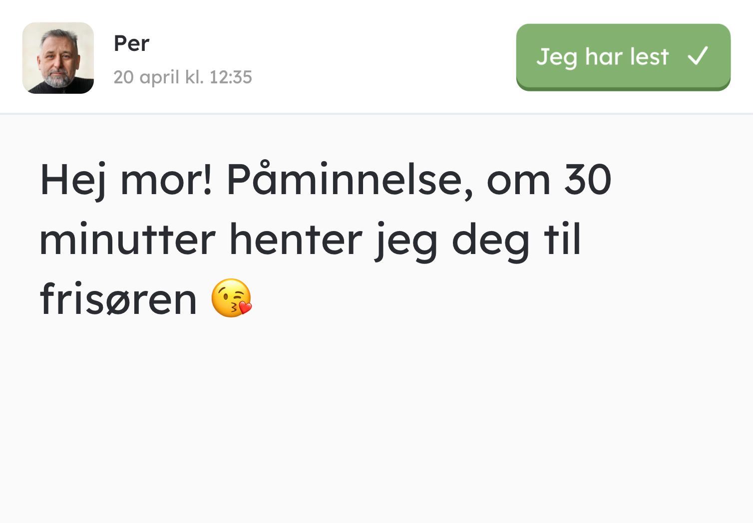 Innkommende tekstmelding