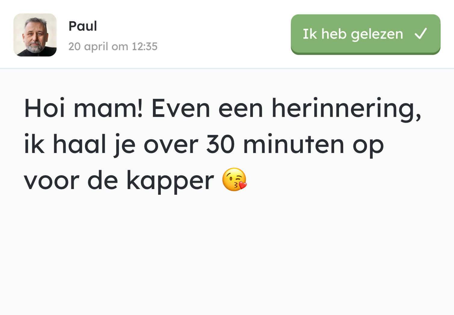 Inkomend tekstbericht