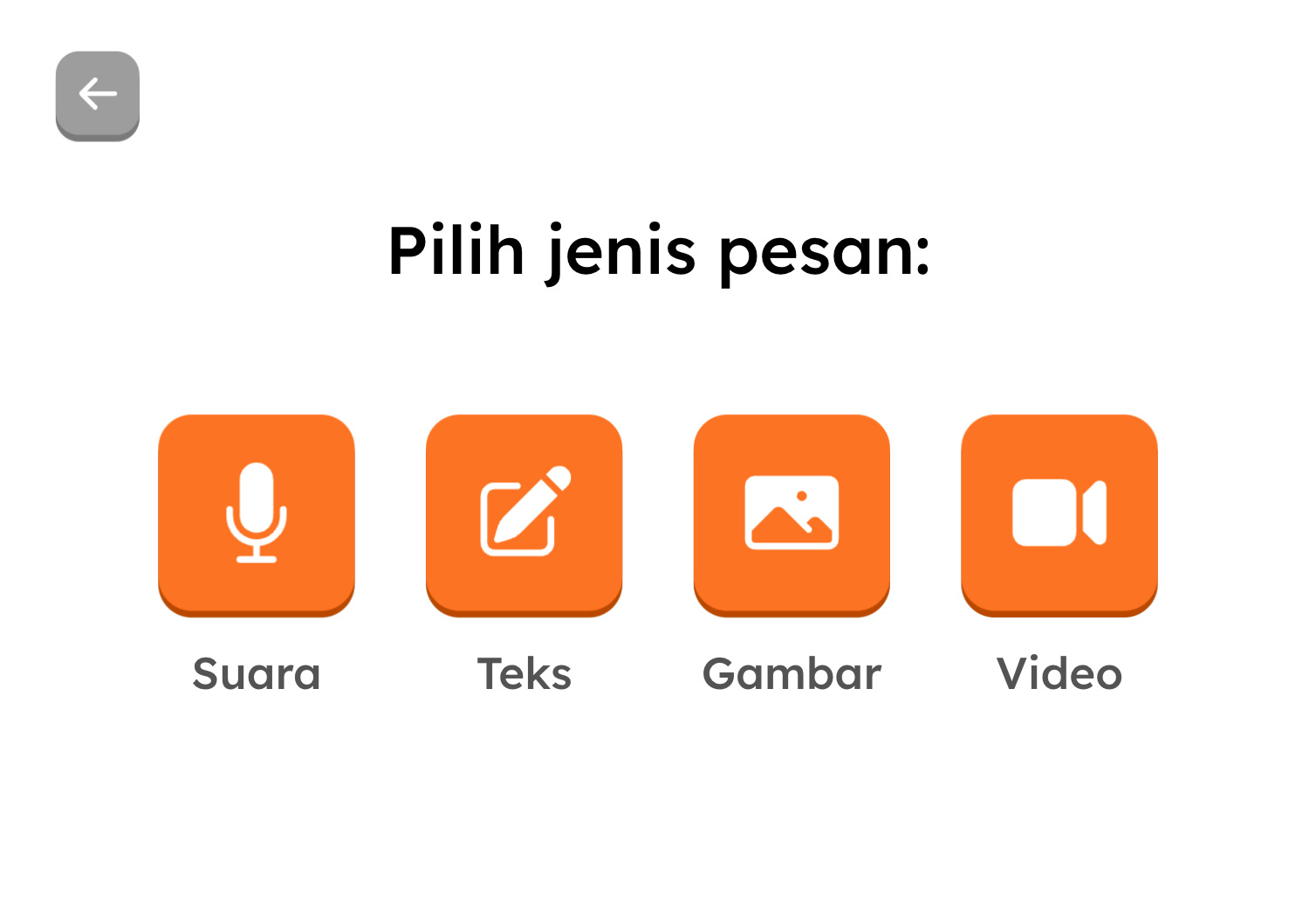 Pemilihan jenis pesan
