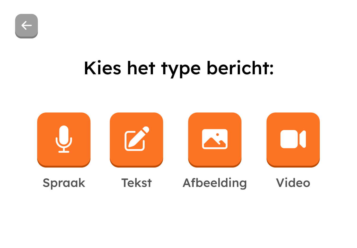 Berichttype selecteren
