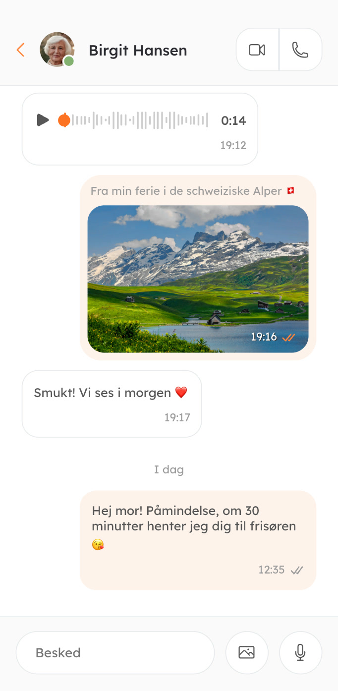 Send beskeder