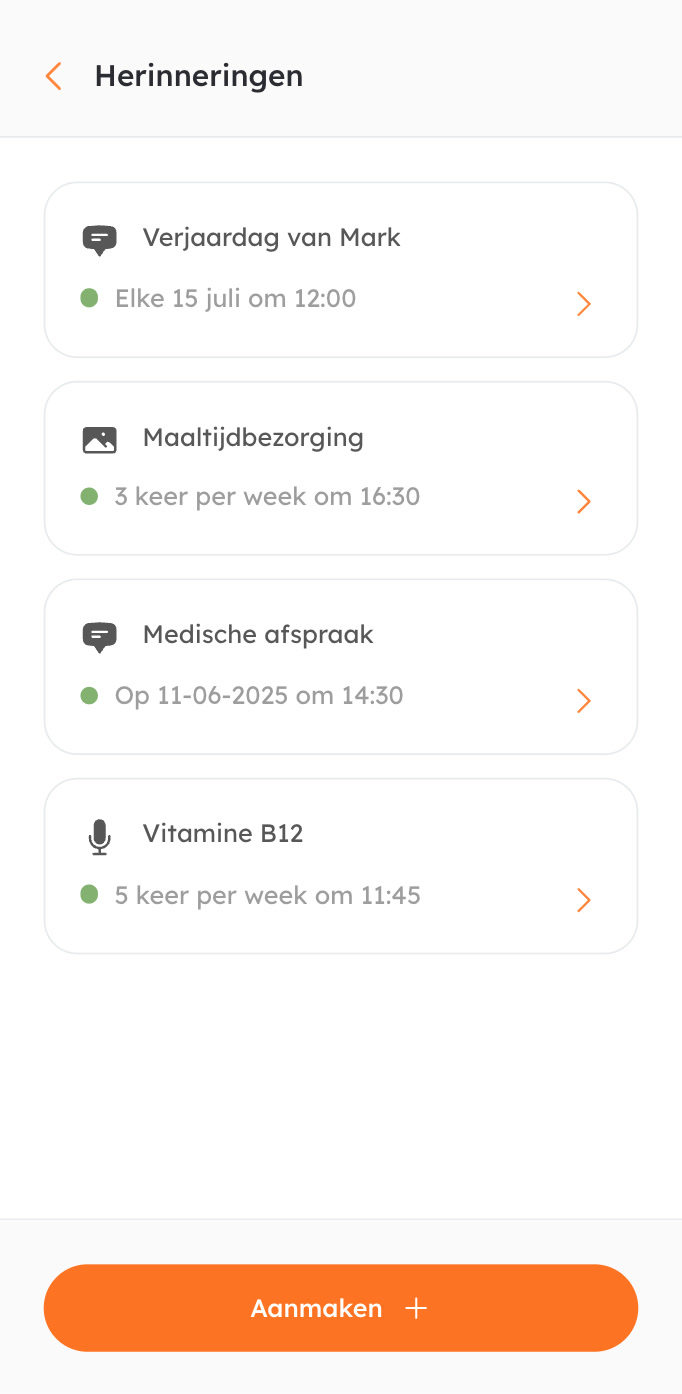 Herinneringen maken