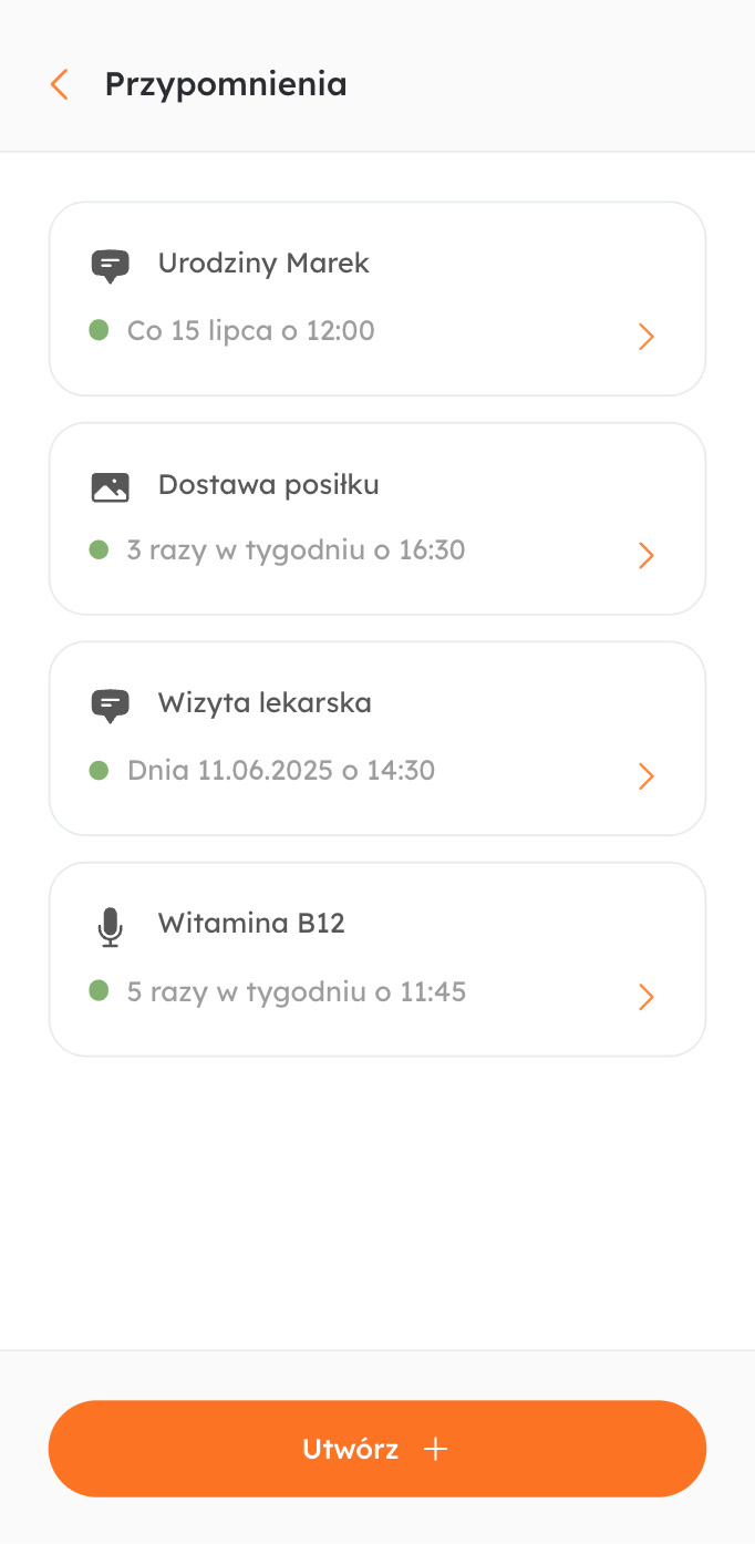 Ustawiaj przypomnienia