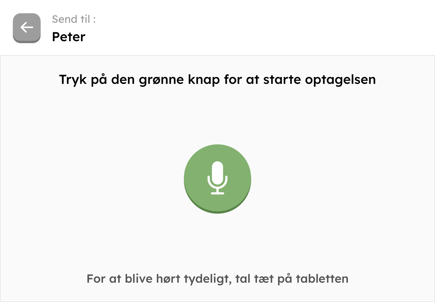 Sender talebesked