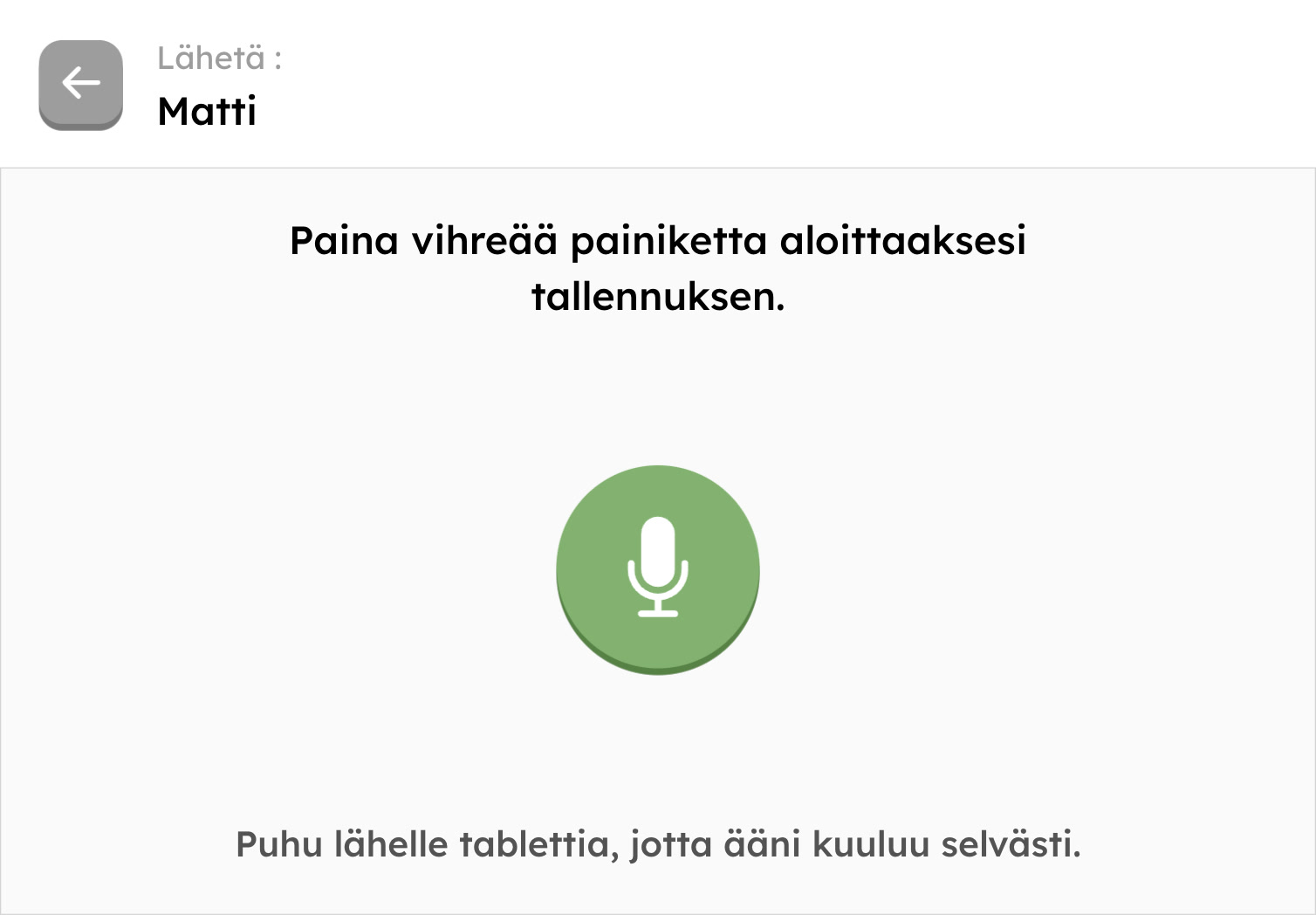 Lähetetään ääniviestiä