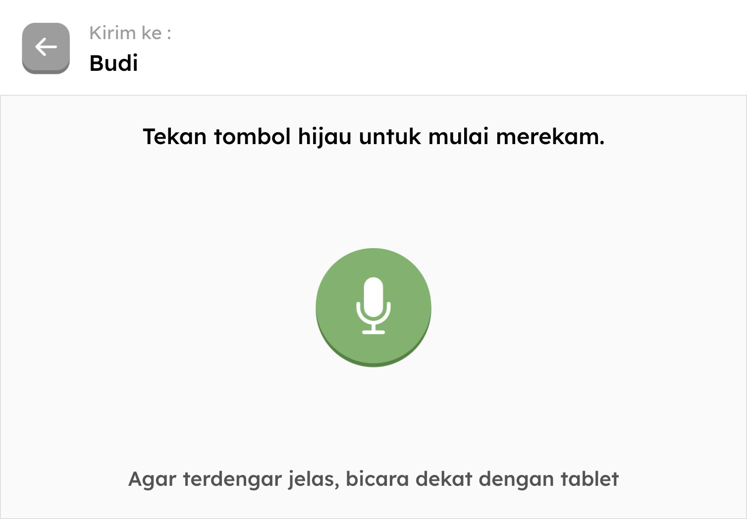 Mengirim pesan audio