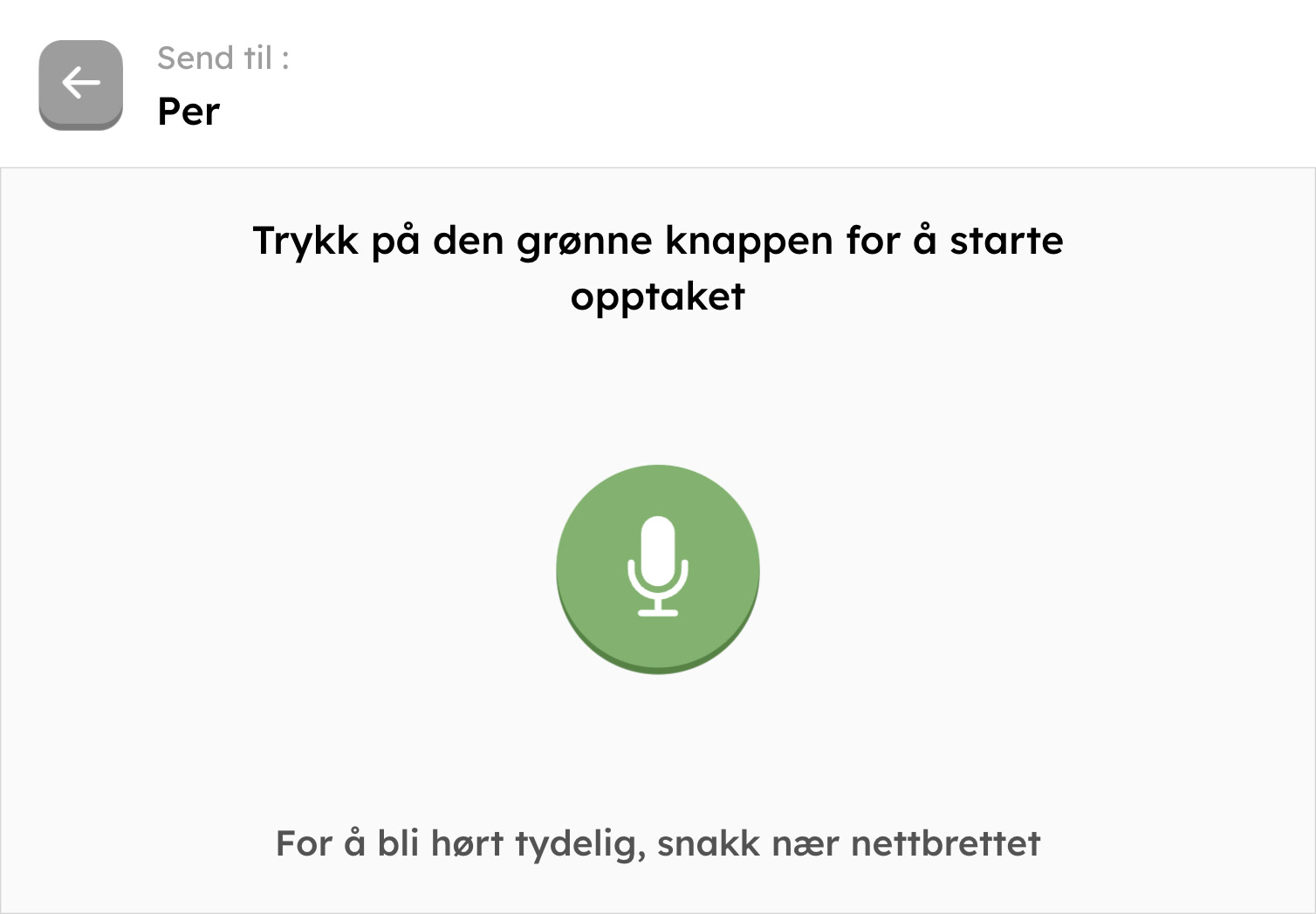 Sender lydmelding