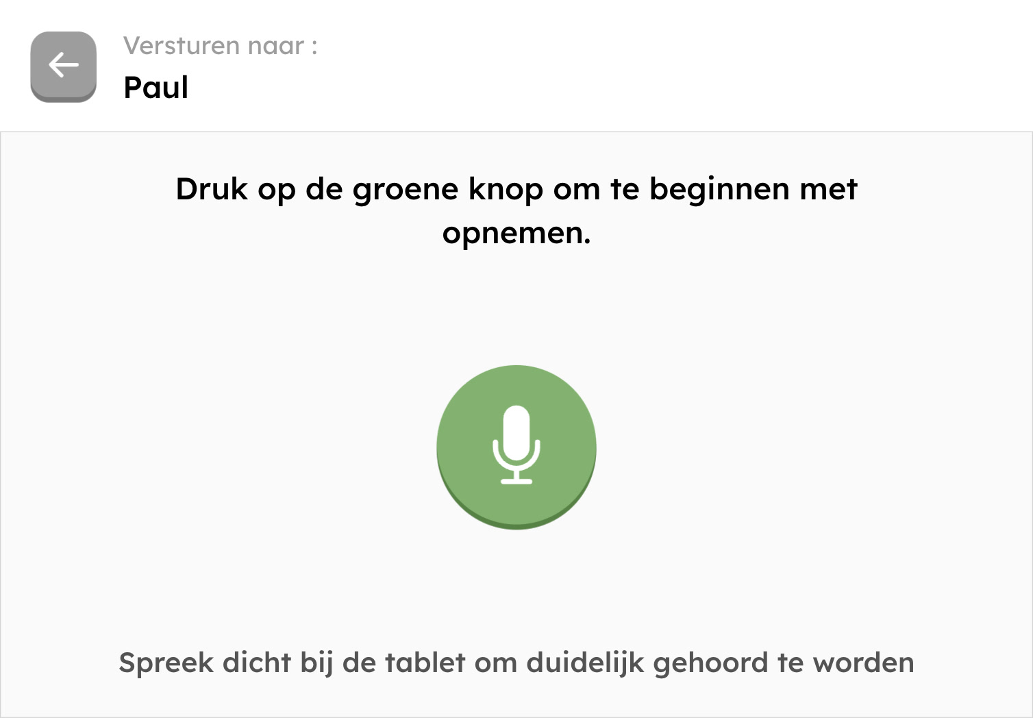 Spraakbericht versturen