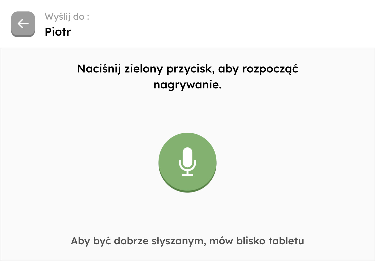 Wysyłanie wiadomości głosowej