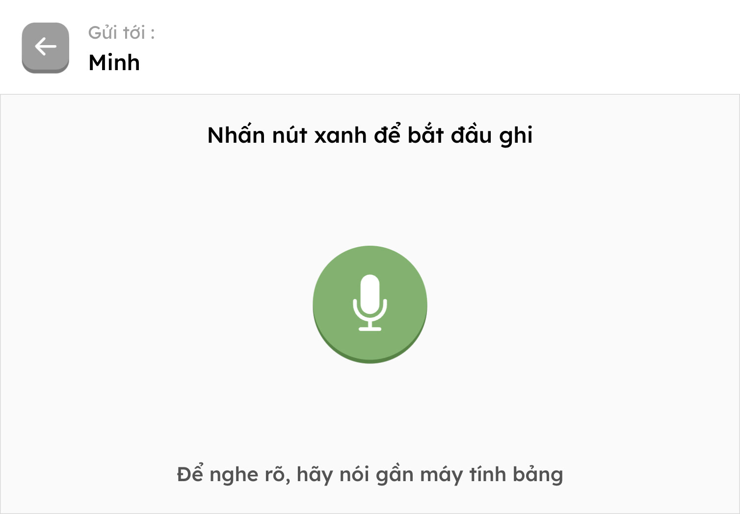 Đang gửi tin nhắn thoại