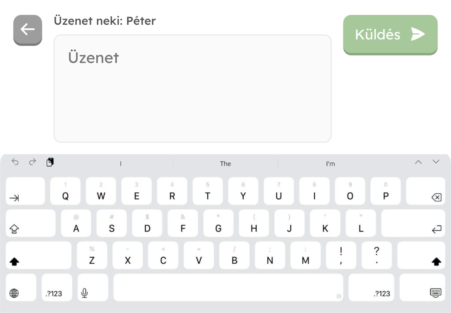 Szöveges üzenet küldése